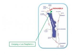 plan accès camping savoie lac bourget